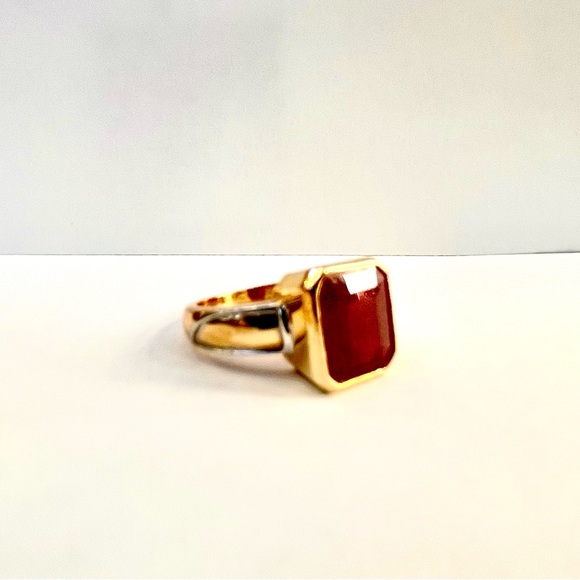 Ruby Stone 8.40 Carats in Gold Ring, Certified by IGC, Burmese Origin - Picture 3 of 10